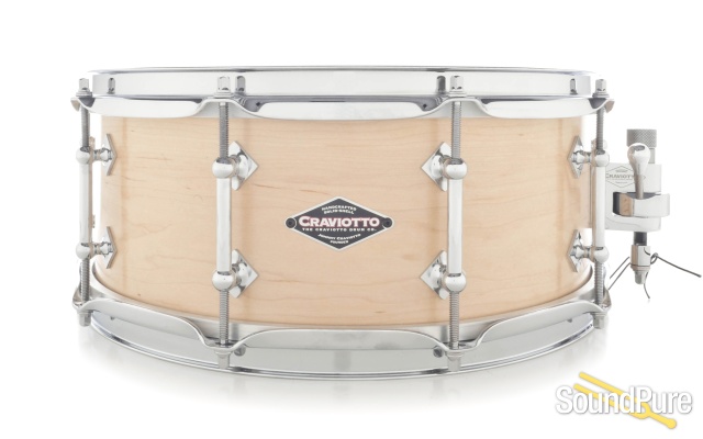 Craviotto 5.5x14 Maple Custom Snare Drum — image 1