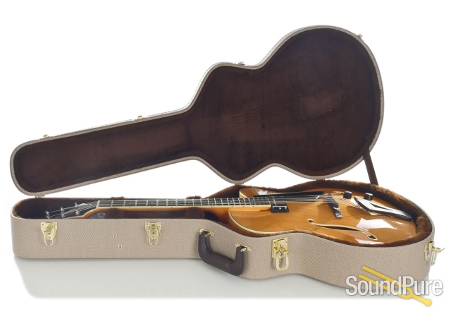 Comins GCS-16-1 Spruce/Flame Maple Archtop Guitar #118022 — image 6
