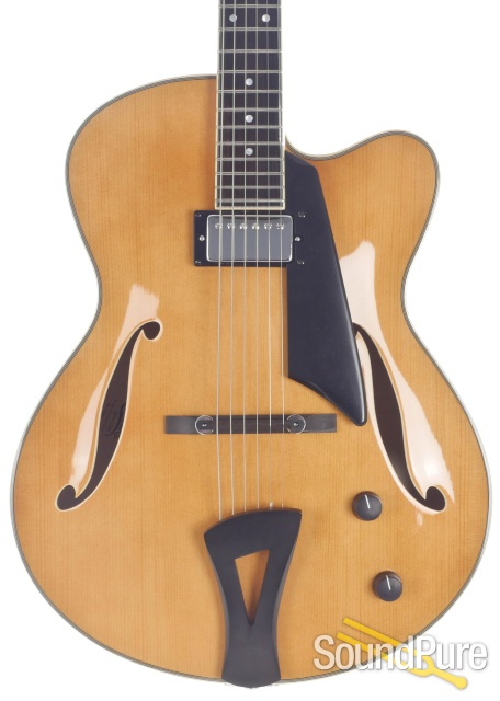 Comins GCS-16-1 Spruce/Flame Maple Archtop Guitar #118022 — image 1