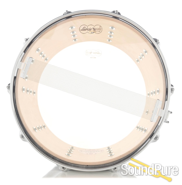 Ludwig 6.5x14 Classic Maple Snare Drum-Black Galaxy Sparkle — image 4