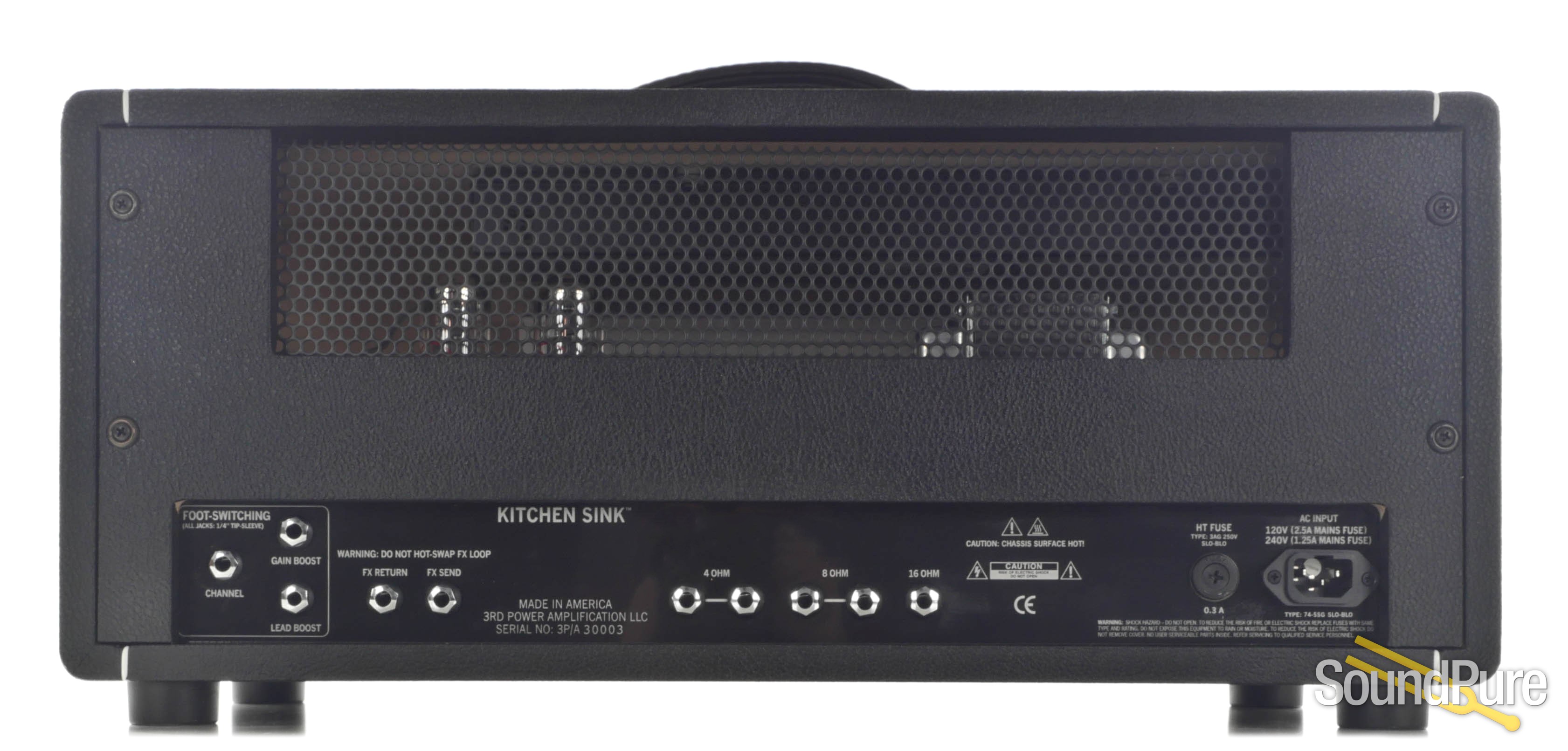 3rd Power Amplification Kitchen Sink 40W Amp Head, Black