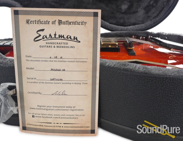 Eastman AR380CE-HB John Pisano Signature Archtop #12850274 — image 6