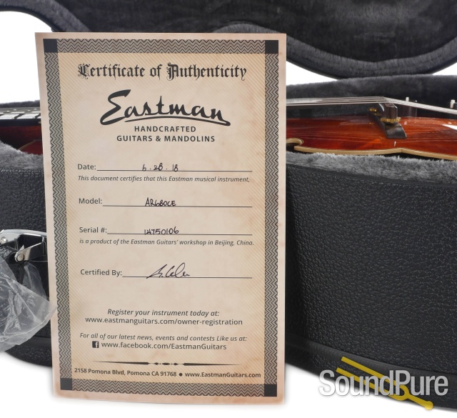 Eastman AR680CE John Pisano Signature Archtop #14750106 — image 6