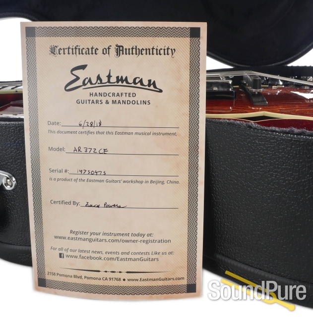 Eastman AR372CE Archtop Electric Guitar #14750475 — image 6