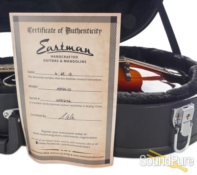 Eastman MD514 CS  F-Style Mandolin #16552132 — image 6