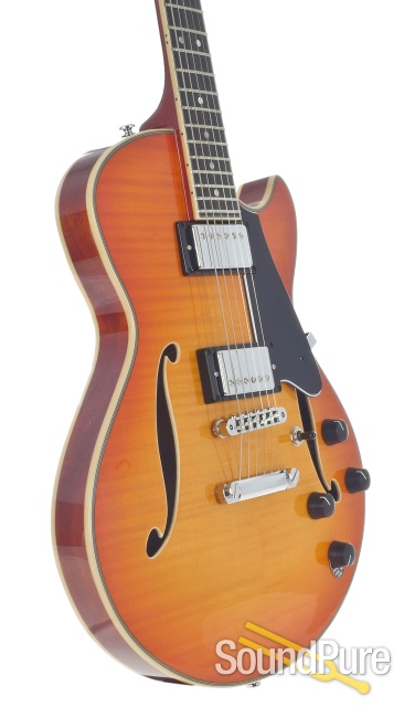 Comins GCS-1 Tangerine Burst Semi-Hollow Electric #112235 — image 7