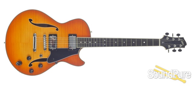 Comins GCS-1 Tangerine Burst Semi-Hollow Electric #112235 — image 8