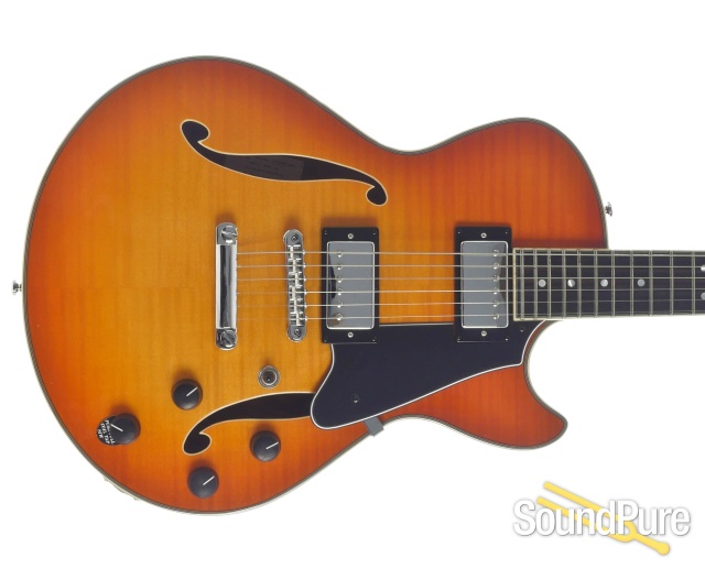 Comins GCS-1 Tangerine Burst Semi-Hollow Electric #112235 — image 9
