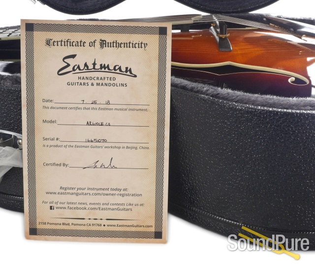 Eastman AR610CE CS Sunburst Archtop #16651070 — image 6