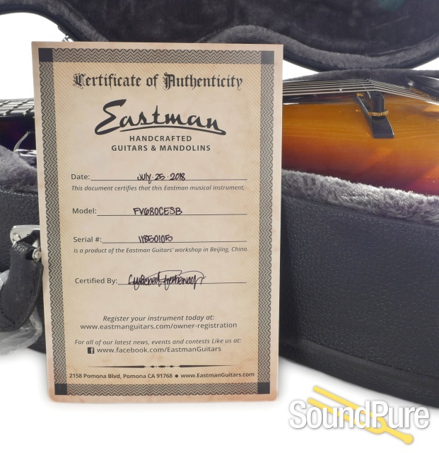 Eastman Frank Vignola FV680CE-SB Archtop #11850105 — image 7