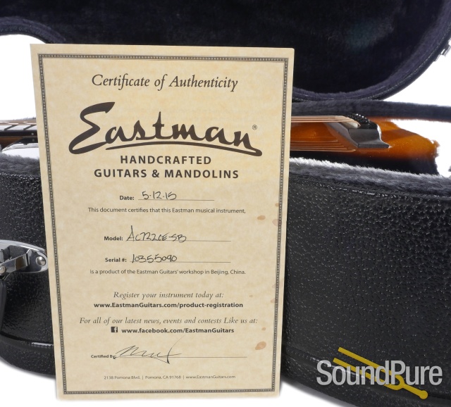 Eastman AC722CE Grand Auditorium Acoustic #10355090 - Used — image 7