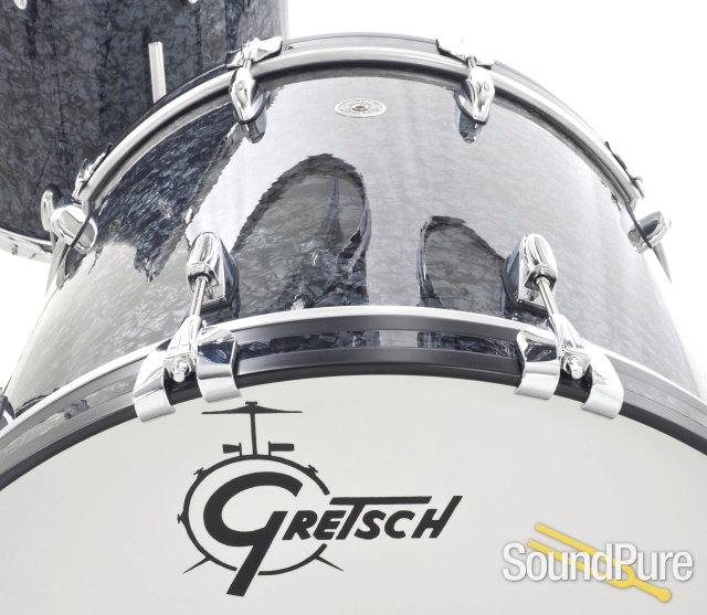 Gretsch 4pc Brooklyn Drum Set - Deep Marine Black Pearl — image 4