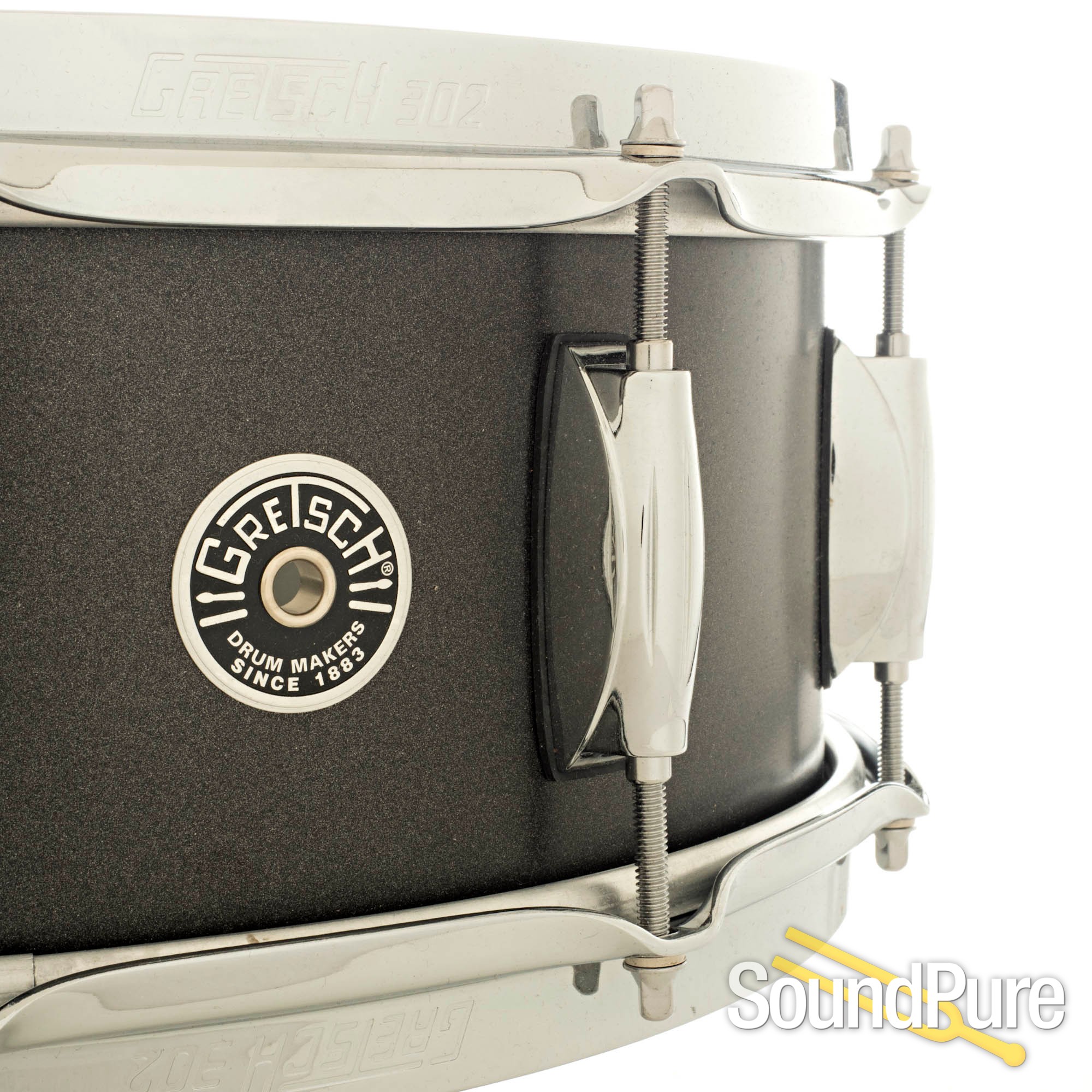 Gretsch 5x14 Brooklyn Series Snare Drum Satin Black Metallic