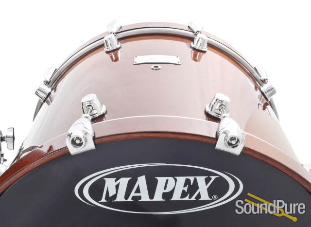 Mapex 4pc Saturn III Drum Set - Natural Walnut — image 5