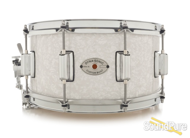 Rogers 6.5x14 Wood Dynasonic Snare Drum-White Marine Pearl — image 1