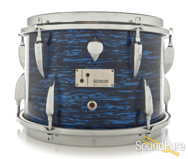 Sonor 8x12 Vintage Rack Tom- Blue Onyx — image 1