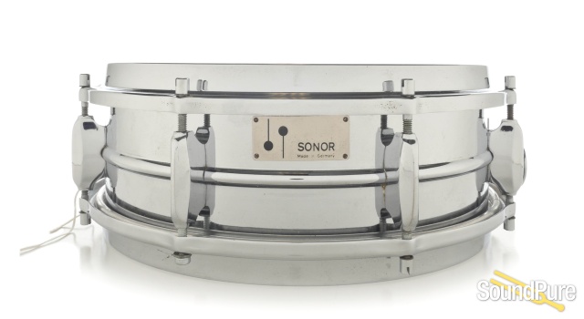 Sonor 5x14 Vintage Chrome Over Brass Snare Drum — image 1