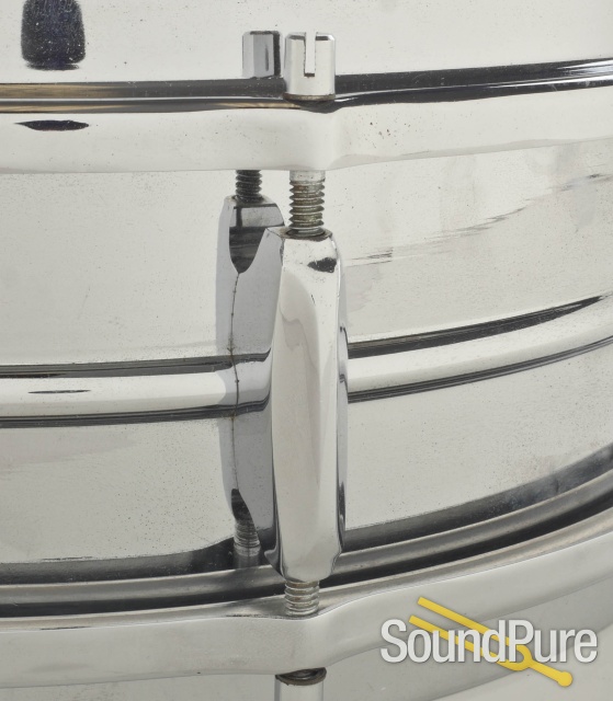 Sonor 5x14 Vintage Chrome Over Brass Snare Drum — image 7