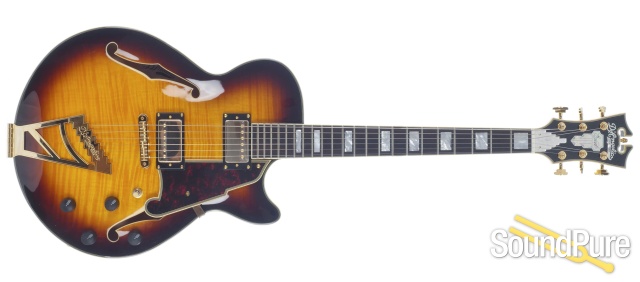 D'Angelico EX-SS Vintage Sunburst Archtop # 15080193 — image 8