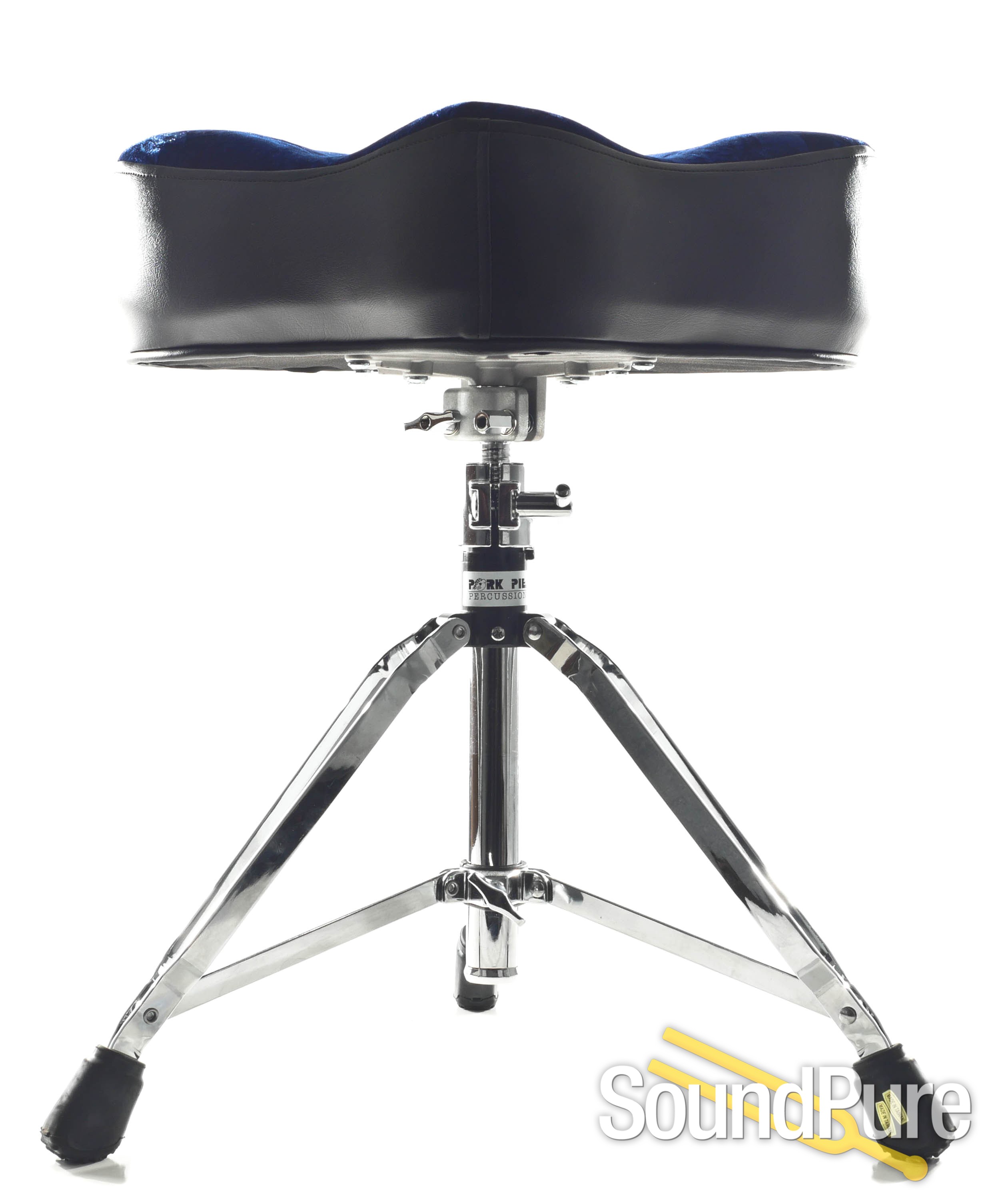Pork Pie Big Boy Drum Throne Black/Blue Crush
