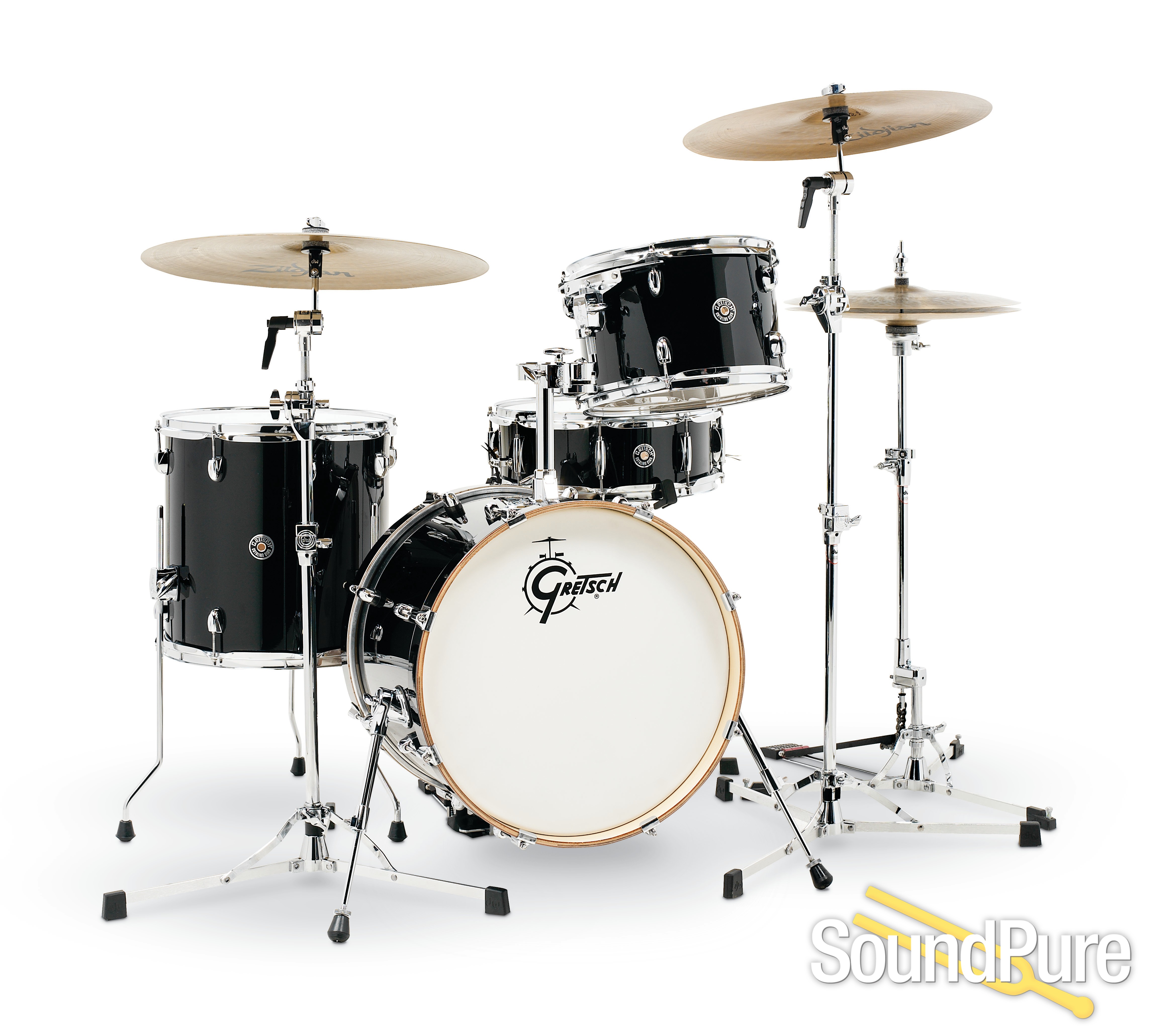 Gretsch 4pc Catalina Club Jazz Drum SetPiano Black