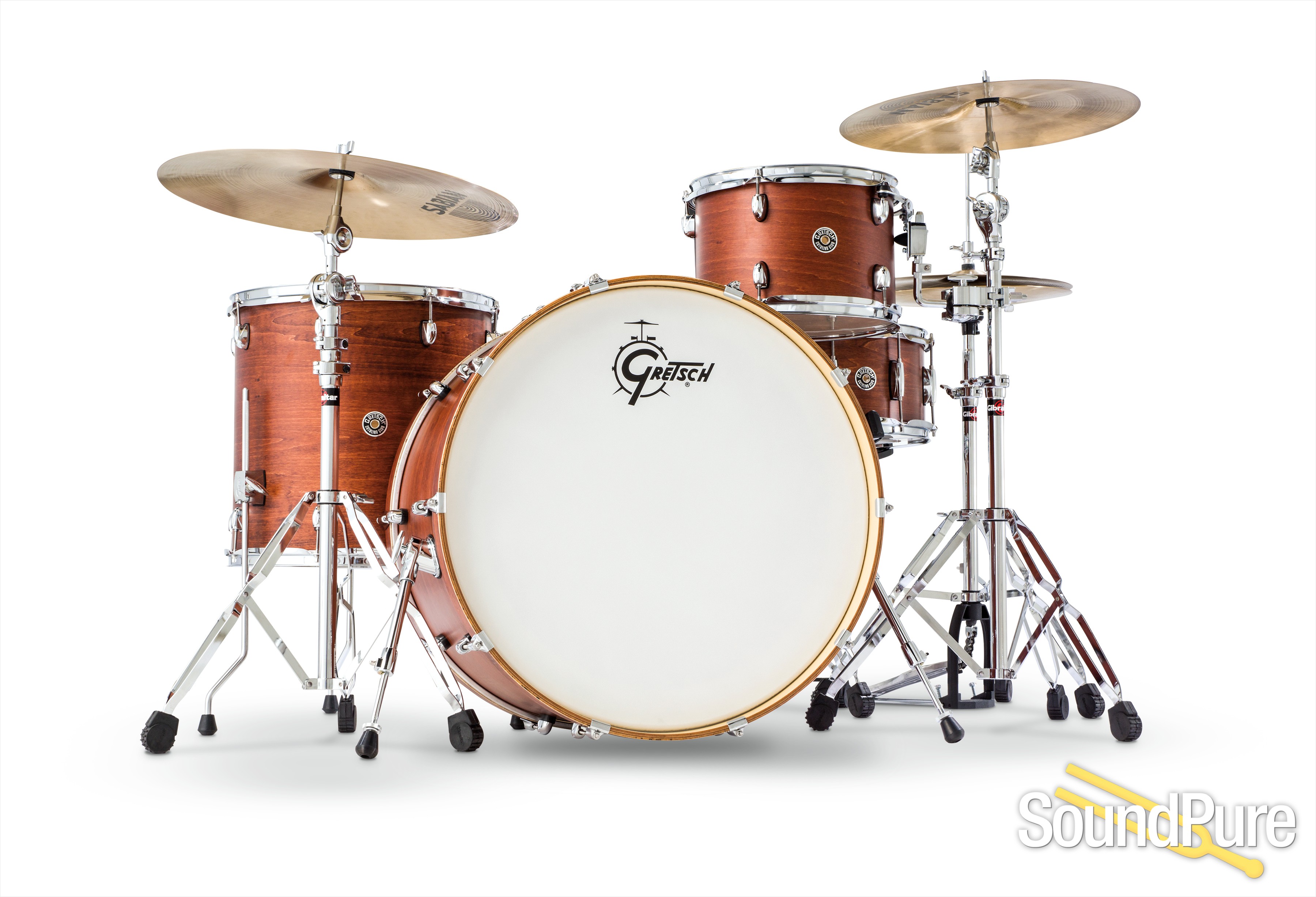 Gretsch 4pc Catalina Club Rock Drum SetSatin Walnut Glaze