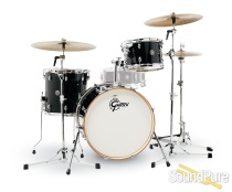 Gretsch 3pc Catalina Club Classic Drum Set-Piano Black Gretsch 3pc Catalina Club Classic Drum Set-Piano Black