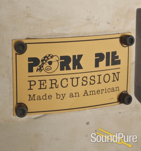 Pork Pie 7x12 Solid Brass Snare Drum - Chrome — image 4