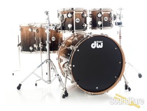 DW 5pc Collectors Exotic Series Drum Set-Tamo Ash-Black Fade DW 5pc Collectors Exotic Series Drum Set-Tamo Ash-Black Fade