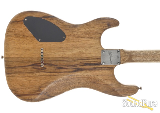 Luxxtone El Machete Black Limba Electric Guitar #0271 — image 4