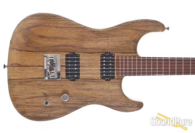 Luxxtone El Machete Black Limba Electric Guitar #0271 — image 5
