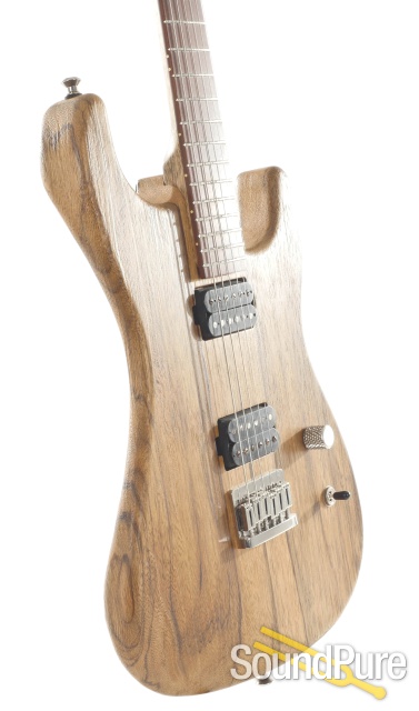 Luxxtone El Machete Black Limba Electric Guitar #0271 — image 7