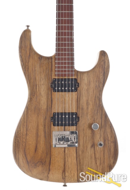 Luxxtone El Machete Black Limba Electric Guitar #0271 — image 1