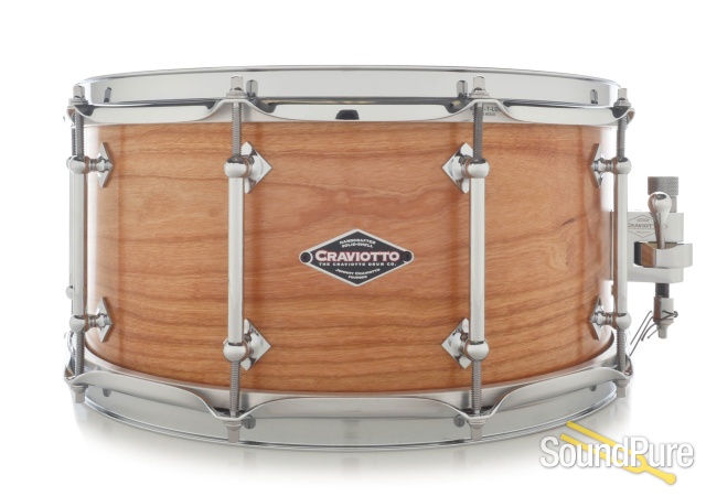 Craviotto 6.5x14 Cherry Custom Snare Drum — image 1