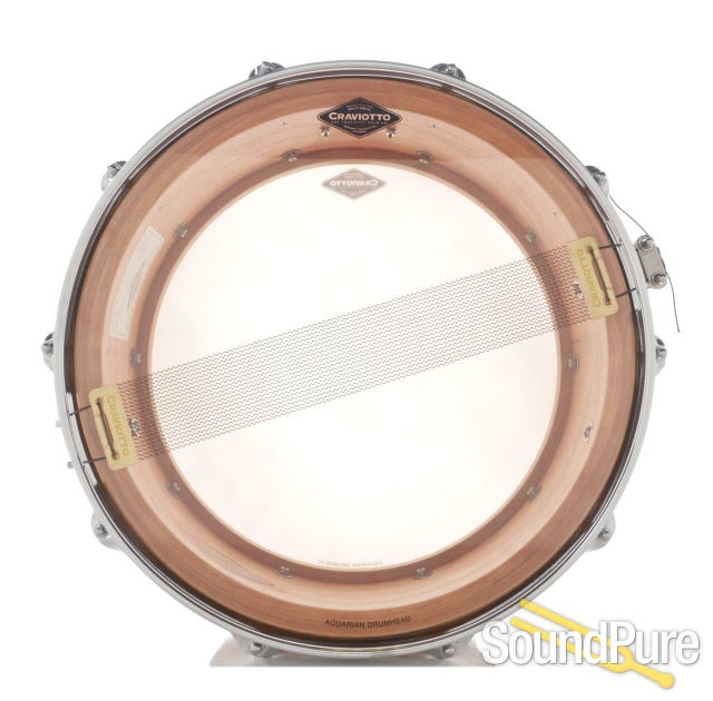 Craviotto 6.5x14 Cherry Custom Snare Drum — image 3