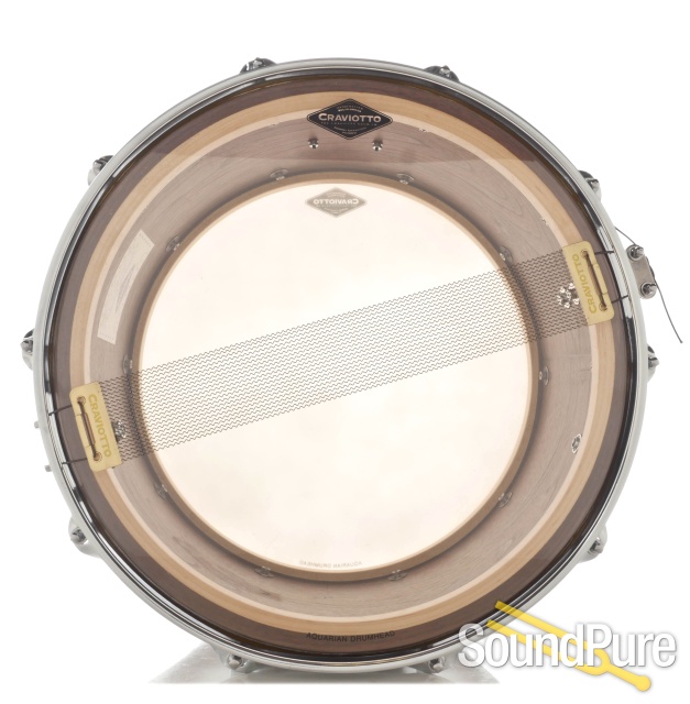 Craviotto 8x14 Walnut Custom Snare Drum — image 4