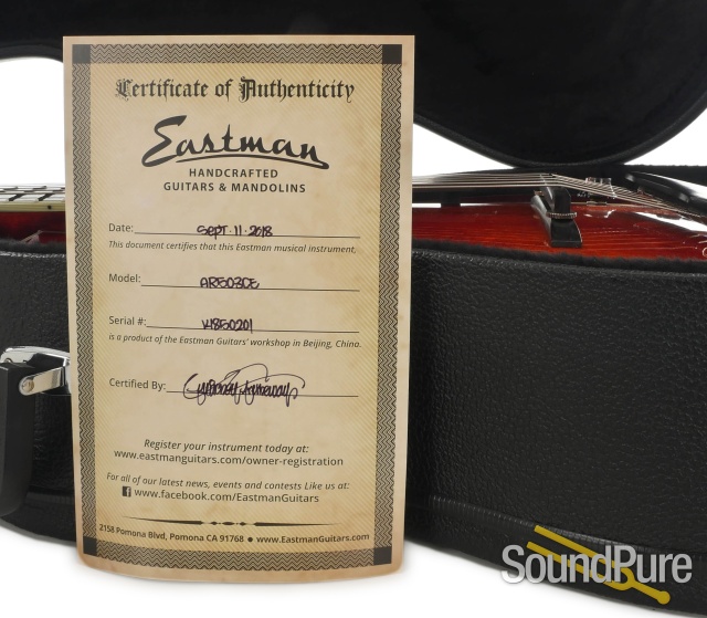 Eastman AR503CE Archtop #14850201 - IBMA Demo — image 6