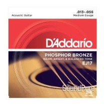 D'Addario EJ17 Phosphor Bronze Medium 13-56 Acoustic Strings D'Addario EJ17 Phosphor Bronze Medium 13-56 Acoustic Strings