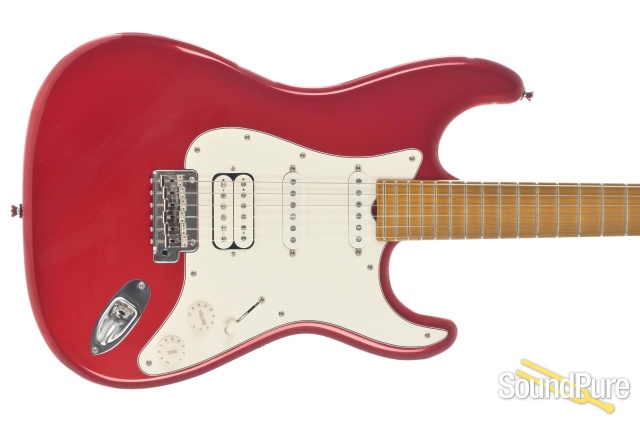 Grosh NOS Retro Candy Apple Red Electric #3678 -Used — image 5