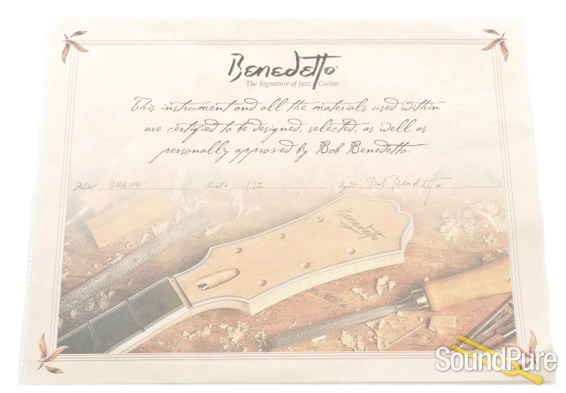 Benedetto Bravo Blonde Archtop #172 - Used — image 10