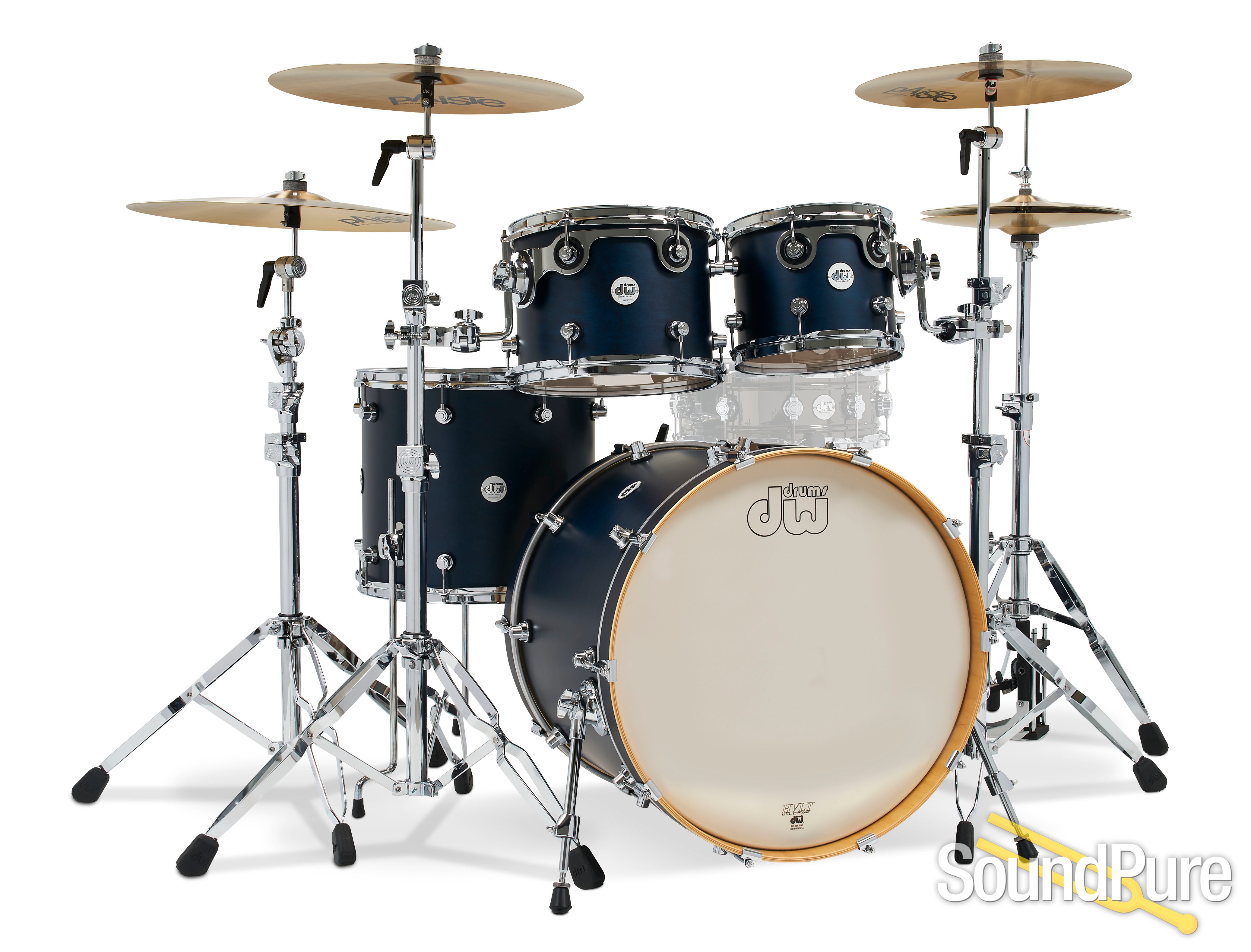 DW 4pc Design Series Limited Edition Drum Set Midnight Blue