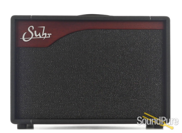 Suhr Bella 1x12 Cabinet, Black/Mahogany - Used — image 1