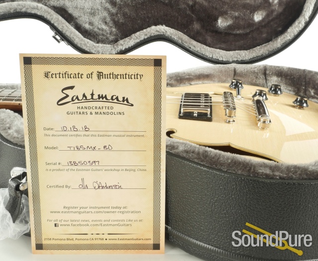 Eastman T185MX-BD Semi Hollow Thinline Electric #13850397 — image 6