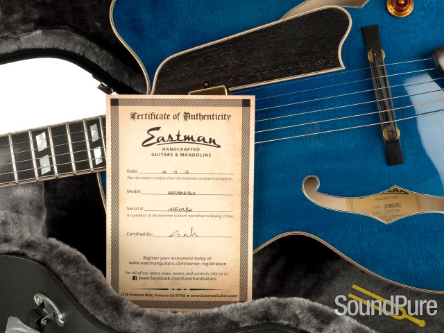 Eastman AR580CE-BLU Spruce/Maple Archtop Electric #14850384 — image 5