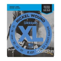 D'Addario EJ21 XL Nickel Jazz Light 12-52 Guitar Strings D'Addario EJ21 XL Nickel Jazz Light 12-52 Guitar Strings