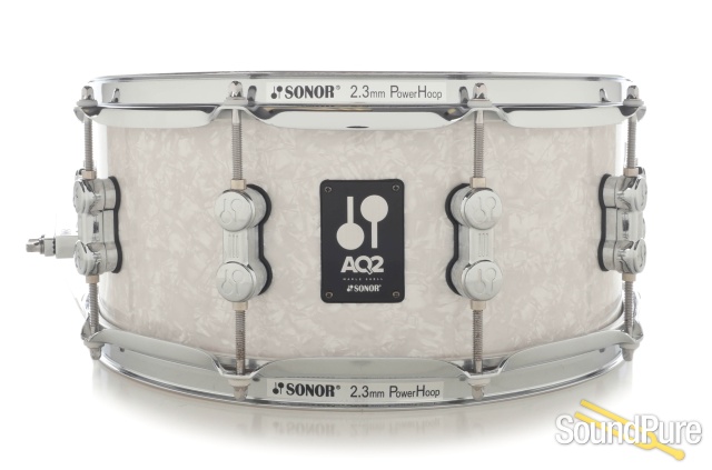 Sonor 6x13 AQ2 Maple Snare Drum - White Marine Pearl — image 1