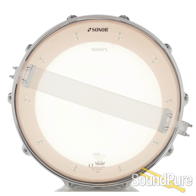 Sonor 6x13 AQ2 Maple Snare Drum - White Marine Pearl — image 3