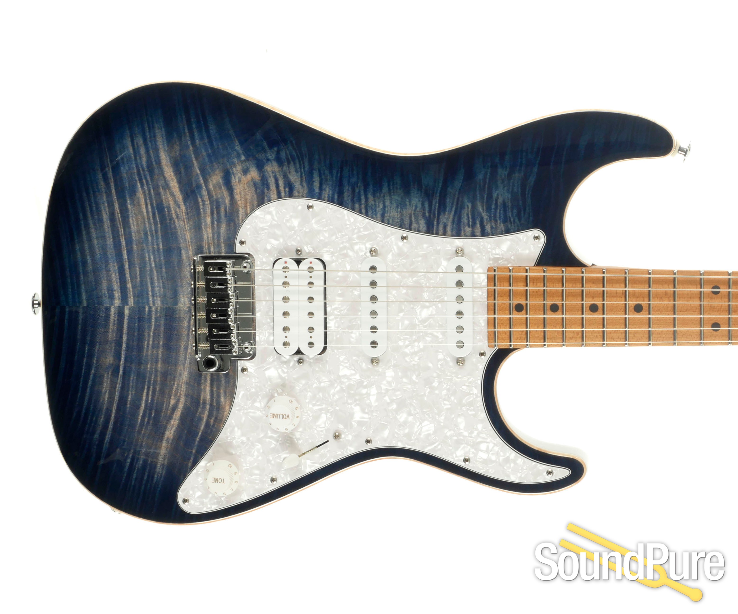Suhr Standard Plus Faded Trans Whale Blue Burst Js3g6j The suhr standard is a sleek take on the classic design. suhr standard plus faded trans whale