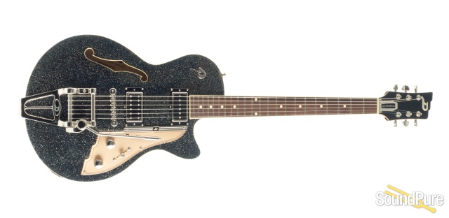 Duesenberg Starplayer TV Black Sparkle Semi-Hollow #182061 — image 7