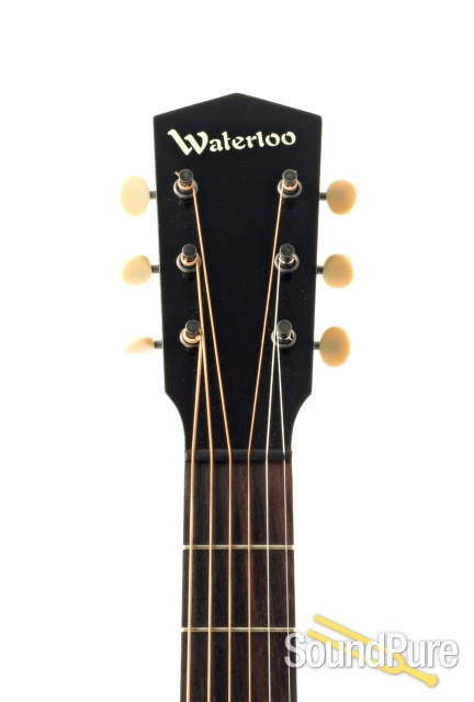 Waterloo WL-14 XTR Spruce/Mahogany Jet Black Acoustic #2640 — image 8